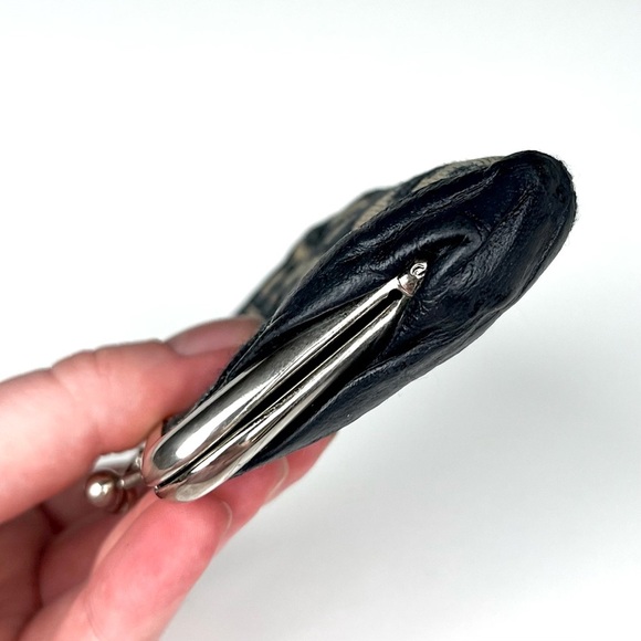 Christian DIOR Diorissimo Monogram Vintage Kiss lock Coin Purse - Picture 5 of 7